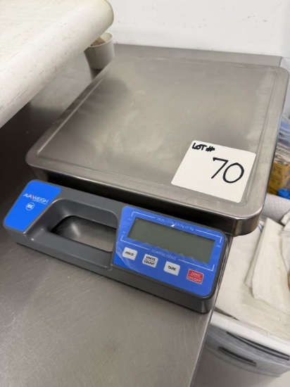 AvaWeigh 334RSB250SS Commercial 250lb Digital Scale $175 New