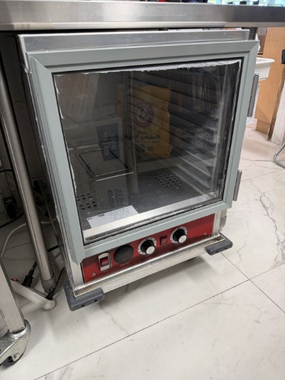 Avantco 177HPI1812 Insulated Full Size Heated Holding & Proofing Mobile Cabinet w/Clear Door 120V 15
