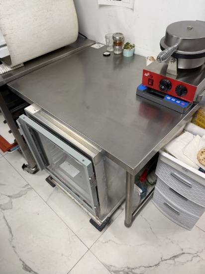 Vevor Stainless Steel Bakery Work Table on Casters 36"W x 30"D