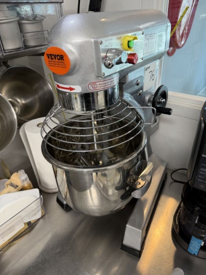 Vevor SZM15 15qt. Countertop Commercial Heavy-Duty Stand Food & Dough Mixer w/StainlessSteel Bowl, B