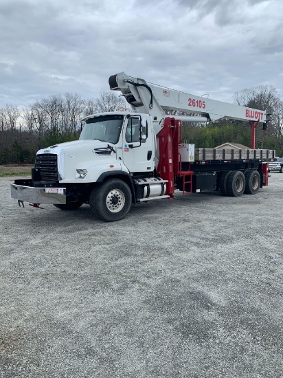 2013 Freightliner 114SD T/A W/ 2013 Elliot 26105F 26 Ton Boom Truck