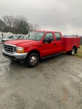 2000 Ford F350 4x4 Crew Cab Utility Truck