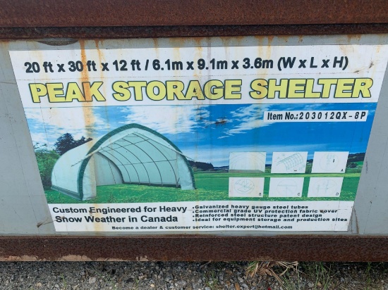 UNUSED Peak Storage Shelter 20ft x 30ft x 12ft