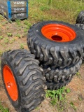 (UNUSED) QTY OF 4 12-16.5 SK332 Tires On BC Rims
