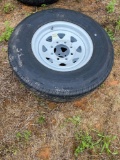 (Unused) Qty of 2 ST235/80R16 Trailer Tires/Wheels