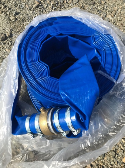 QTY OF 2 New 2in x 50 ft. discharge water hoses