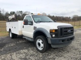 2009 Ford F550XL Utility Body Crane Truck