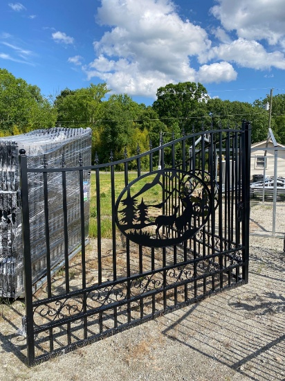 20FT Bi-Parting Wrought Iron Gate