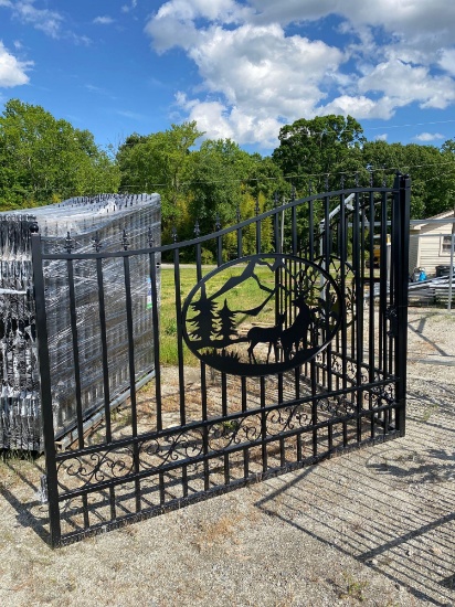 20FT Bi-Parting Wrought Iron Gate