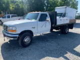 1997 Ford F450 S/A Flatbed Truck