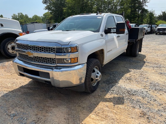 2019 Chevy 3500 HD 4x4 Crew Cab 9Ft Flat Bed