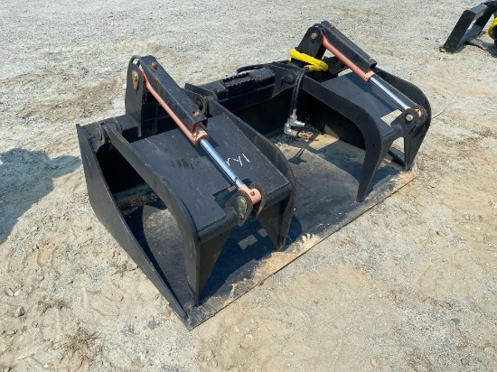 Unused 66 Inch Skid Steer Grapple Bucket