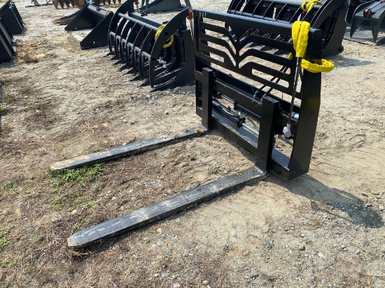 Unused 48 Inch Skid Steer Fork Attachment