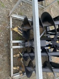 UNUSED 2021 Greatbear Skid Steer auger with three bits