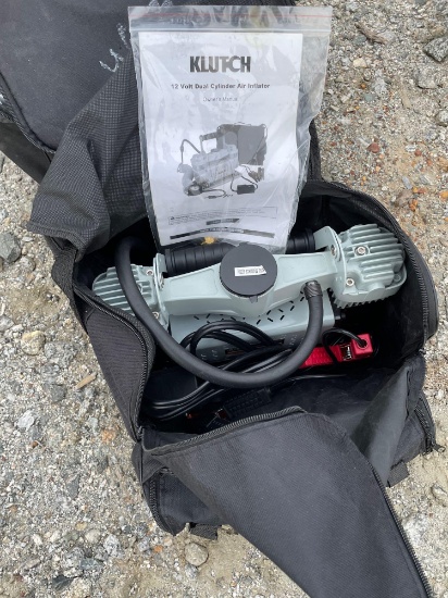 Klutch 12 Volt Dual Cylinder Air Inflator