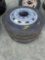 QTY OF 2 255/70R22.5 and 10 LUG ALUM WH