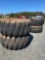 Qty (4) Scraper Tires W/Rims