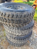 Qty (4) 37 x 12.50R16.5 Used Tires