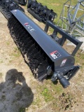 Unused 72IN JCT Skid Steer Angle Broom Attachment