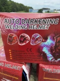 qty of 3 New auto darkening welding helmets