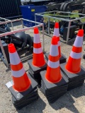 UNUSED 2022 28in SAFETY TRAFFIC CONES