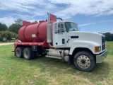 2001 MACK CH600 T/A SEPTIC VAC/ WATER TANK TRUCK