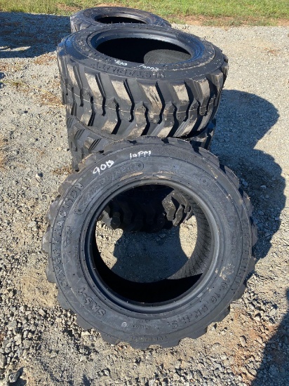 Set of 4 new 10-16.5 Forerunner Skid Steer Tires