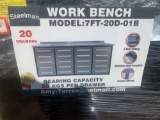 Unused 2022 Steelman 7FT-20D 7FT Work Bench with 20 Drawers STAINLESS STEEL