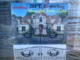 Unused 2022 Greatbear 20ft Bi-Parting Iron Gate. With artwork 