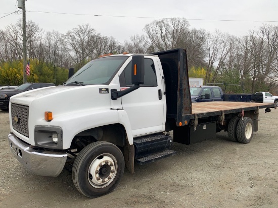 2005 CHEVROLET C5000 S/A 20FT FLATBED TRUCK