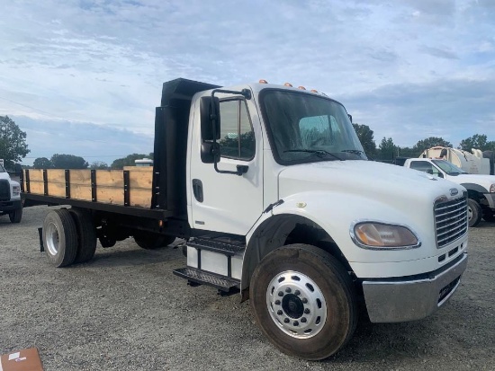 2009 FREIGHTLINER M2 S/A STAKEBODY DUMP TRUCK