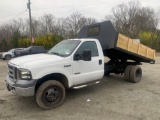 2005 FORD F350XL 4x4 S/A DUMP TRUCK