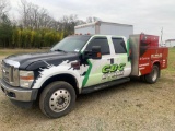 2008 FORD F450 LARIAT 4x4 CREW CAB SERVICE BODY TRUCK