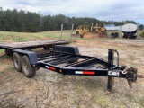 T/A EQUIPMENT TRAILER FRAME AND NO DECKING BOARDS