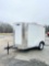 2020 LEONARD 5X10 V NOSE ENCLOSED TRAILER WITH NORTHSTAR PRESSURE WASHER