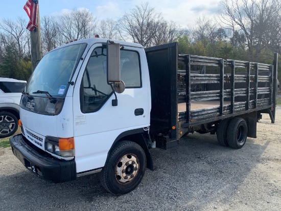 2000 GMC W4 S/A 14FT FLATBED STAKEBODY TRUCK