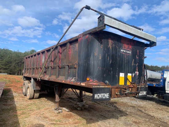 MONTONE 29FT T/A END DUMP TRAILER