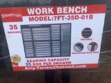 UNUSED STEELMAN MODEL 7FT-35D-01B 35 DRAWER WORK BENCH