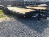 NEW 2023 NOLAN 7X22 14K T/A TILT DECK EQUIPMENT TRAILER