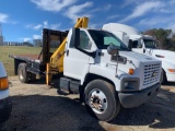 2004 CHEVROLET C6500 S/A FLATBED KNUCKLE BOOM TRUCK