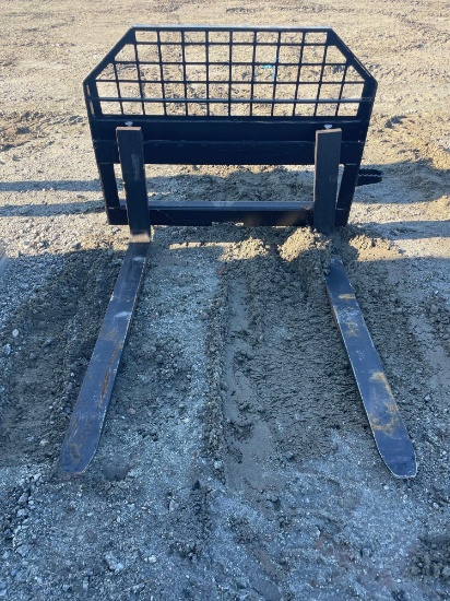 Unused JBX 4000 48 Inch Skid Steer Fork attachment