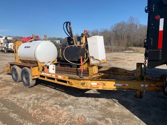 VERMEER NAVIGATOR D7X11A DIRECTIONAL DRILL MTD ON BELSHE T/A TAG TRAILER