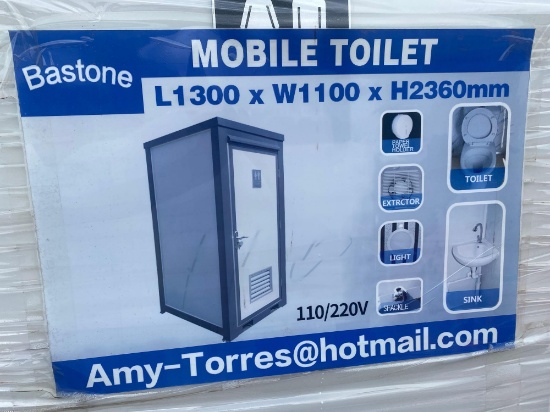 Unused Bastone 110V/220V Mobile Toilet