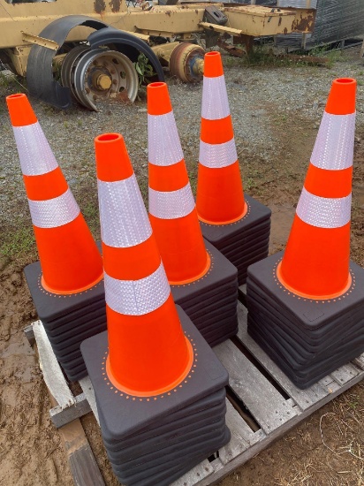 Unused Qty(50) Reflective Safety Cones