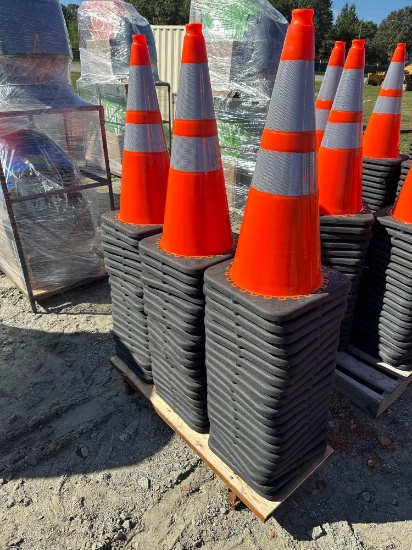 QTY OF 60 14x28IN SAFETY CONES