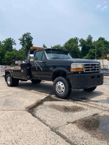 1997 FORD F350 4X4 JERR DAN WRECKER TRUCK