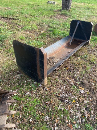 Skid Steer Snow Push Plow