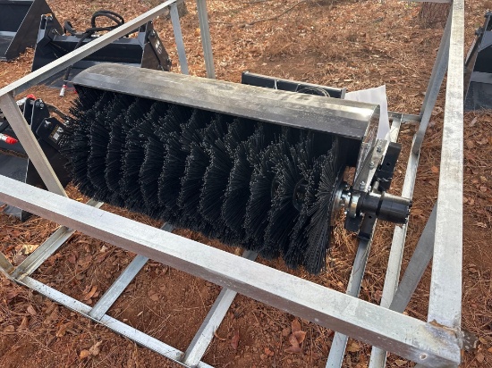 WOLVERINE 48 INCH MINI SKID STEER ANGLE BROOM