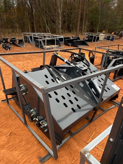 LandHero Skid Steer 72IN Landscape Rake Attachment