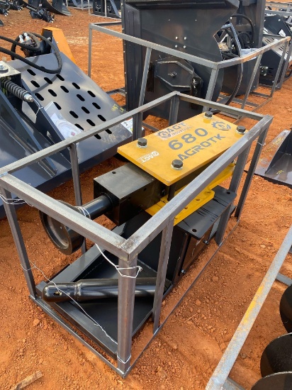 Agrotk 680 Skid Steer Post Driver Attachment